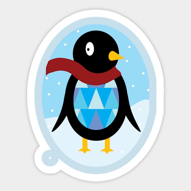 Icy Penguin Sticker by discomethlab